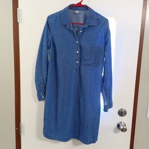 Old Navy Chambray Denim Shirt Dress Size medium tshirt